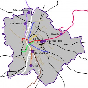 A leendő P+R parkolók helyszínei