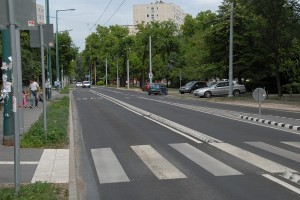 A Szentmihályi úti trolibuszsáv