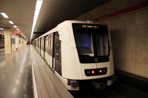 Alstom metró a Puskás Ferenc Stadion állomásnál