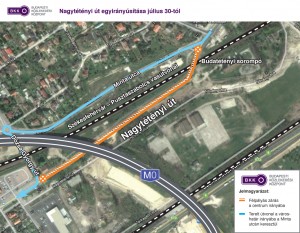A Nagytétényi út egyirányúsítása július 30-ától