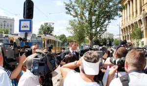 Vitézy Dávid, a BKK vezérigazgatója sajtótájékoztatót tart