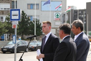 Sajtótájékoztató a Liget téren