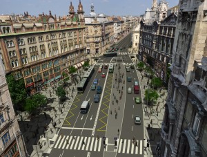 A Ferenciek tere (látványterv)