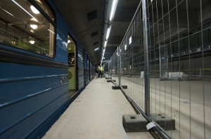 A Bocskai úti állomás a kordonok mögött (fotó: Nyitrai Dávid)