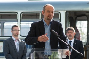 Rákoskeresztúri autóbusz-folyosó sajtótájékoztató