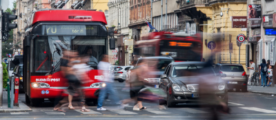 Public transport network in the city centre