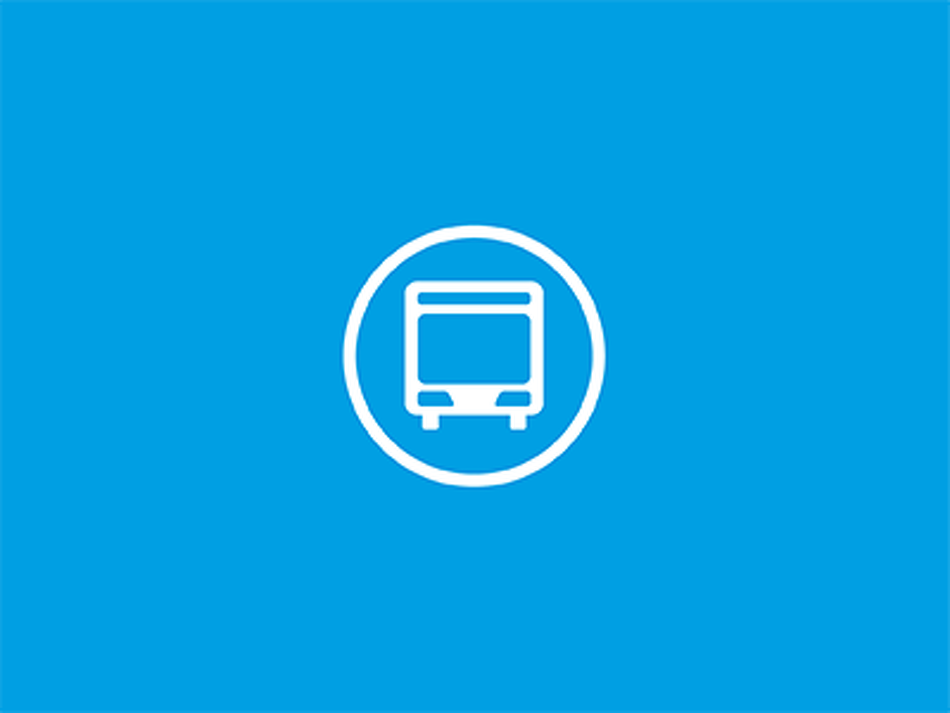 A buszos közlekedést ábrázoló piktogram