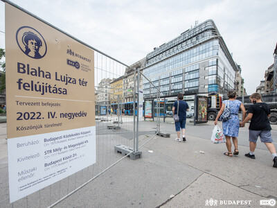 Blaha Lujza téri munkák