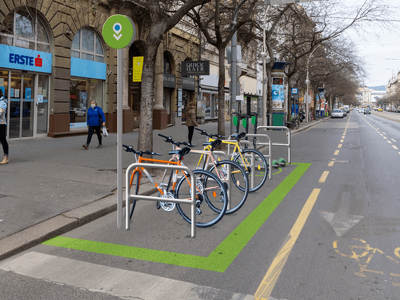 mikroMobilitási Pont látványterve