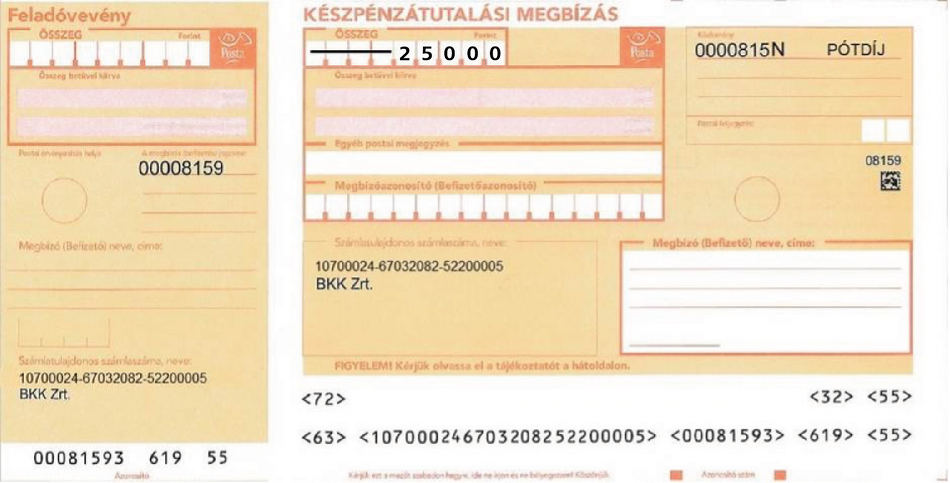 A yellow cheque