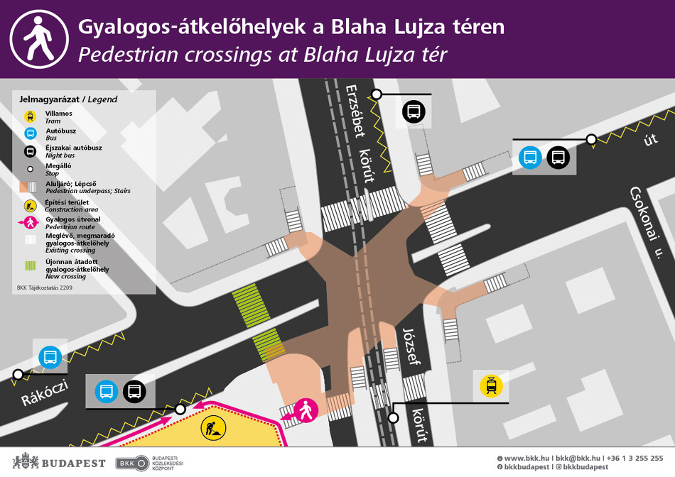 Blaha Lujza tér, térkép.