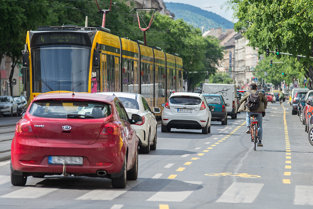 A budapesti nagykörút kerékpárútja