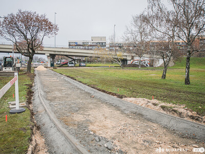 Kerékpárút épül Pesterzsébeten