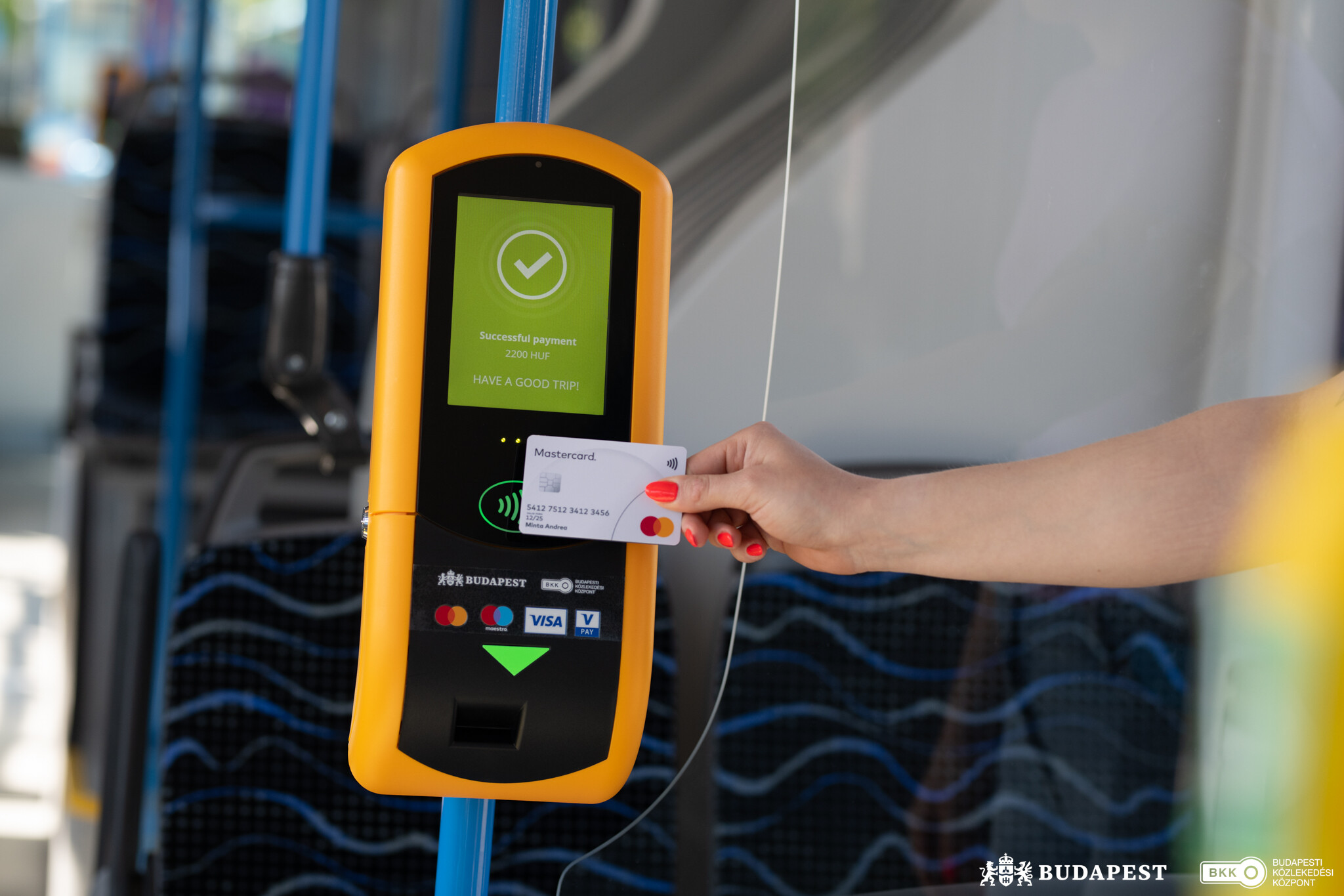 Budapest Pay&GO device with successful purchase