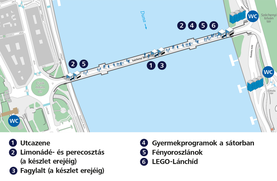 Lánchíd-piknik térkép.