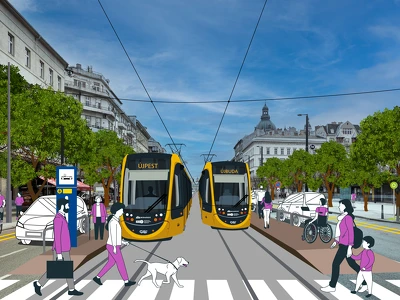 Társadalmi egyeztetés az Újbuda–Újpest-villamostengelyről
