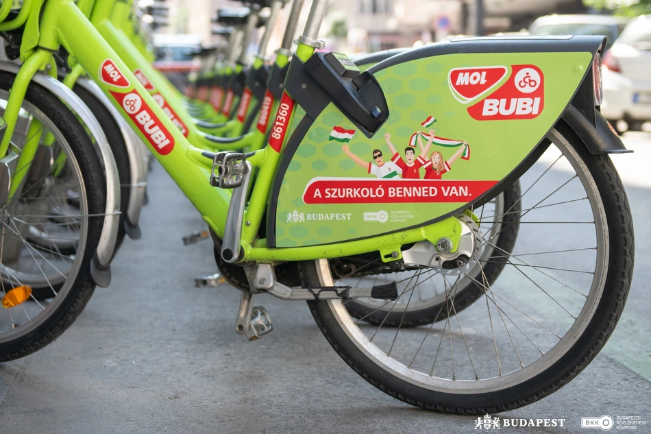 MOL Bubi egyedi arculattal.