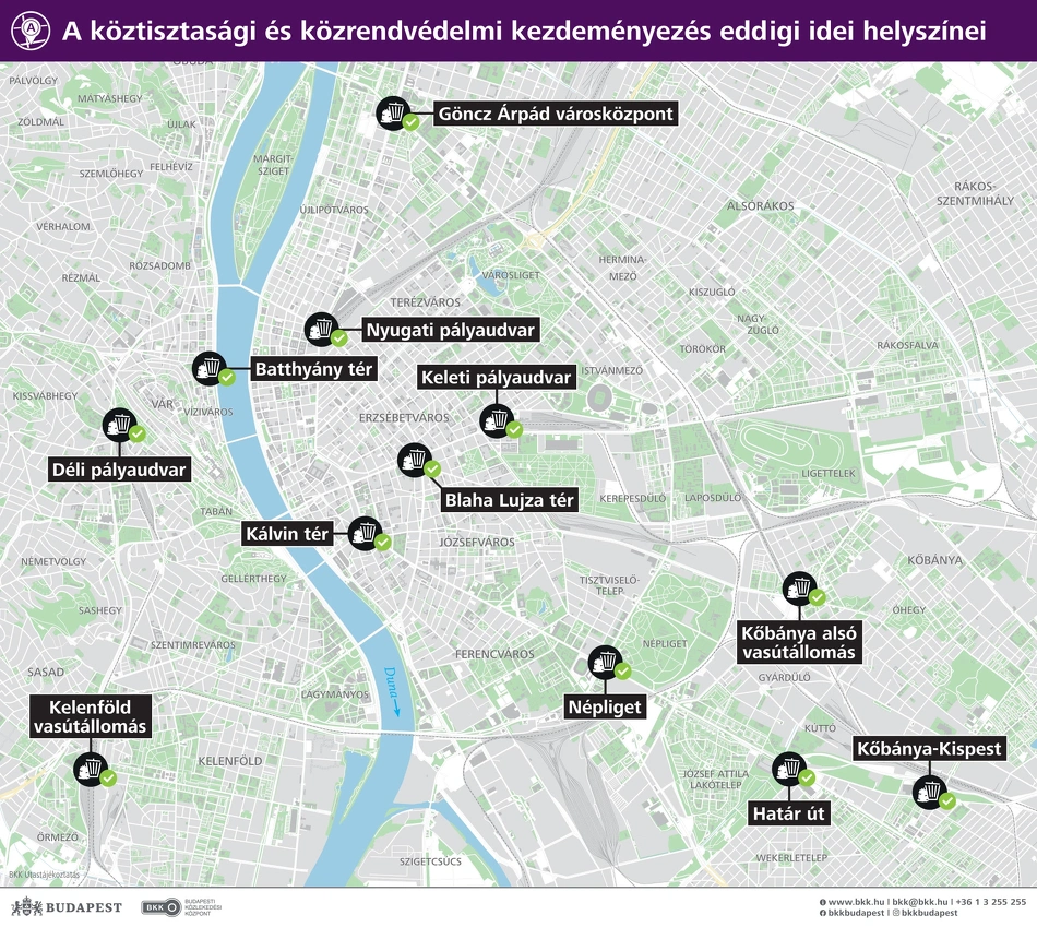 Térképen az eddigi idei helyszínek.