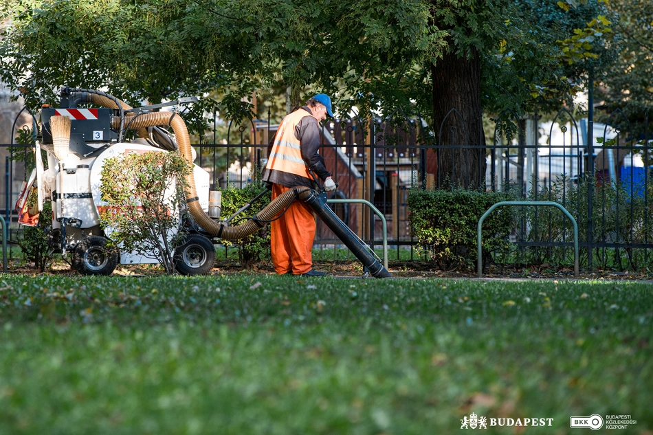 Köztisztasági és közrendvédelmi akció a Lehel téren.