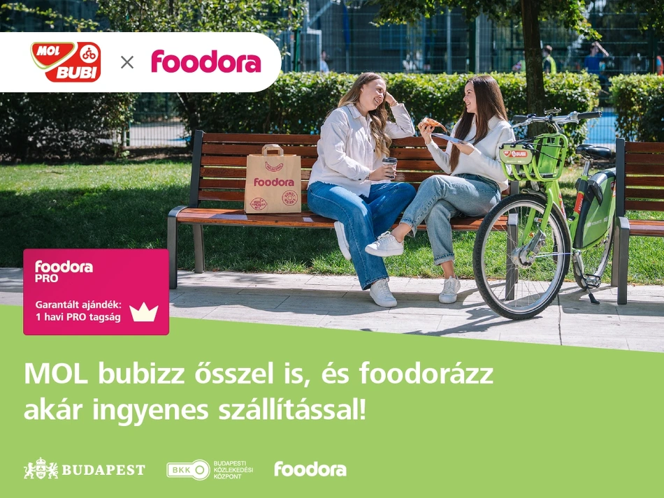 MOL Bubi_foodora kampány