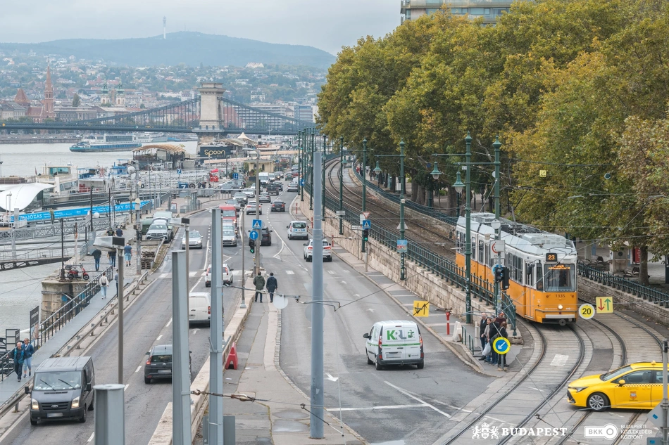 Pesti alsó rakpart.