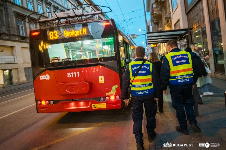 Fokozott járatellenőrzés a Kálvin térnél.
