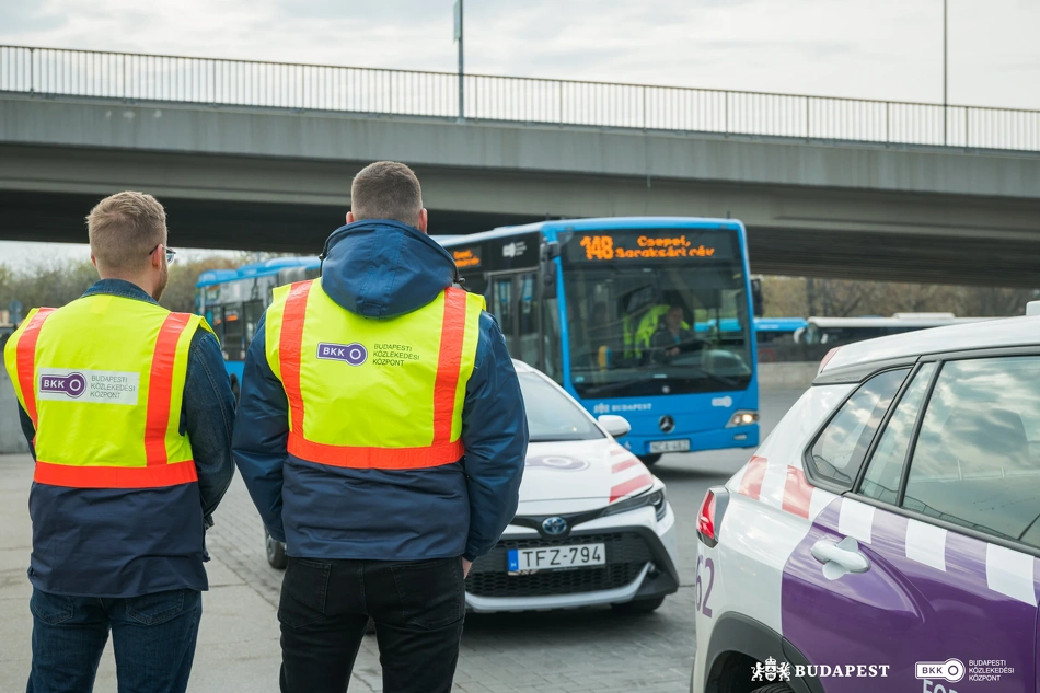 Köztisztasági és közrendvédelmi akció a KÖKI-nél.