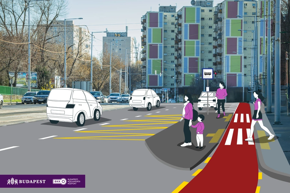 Az újpesti István út, Pozsonyi utca látványterve