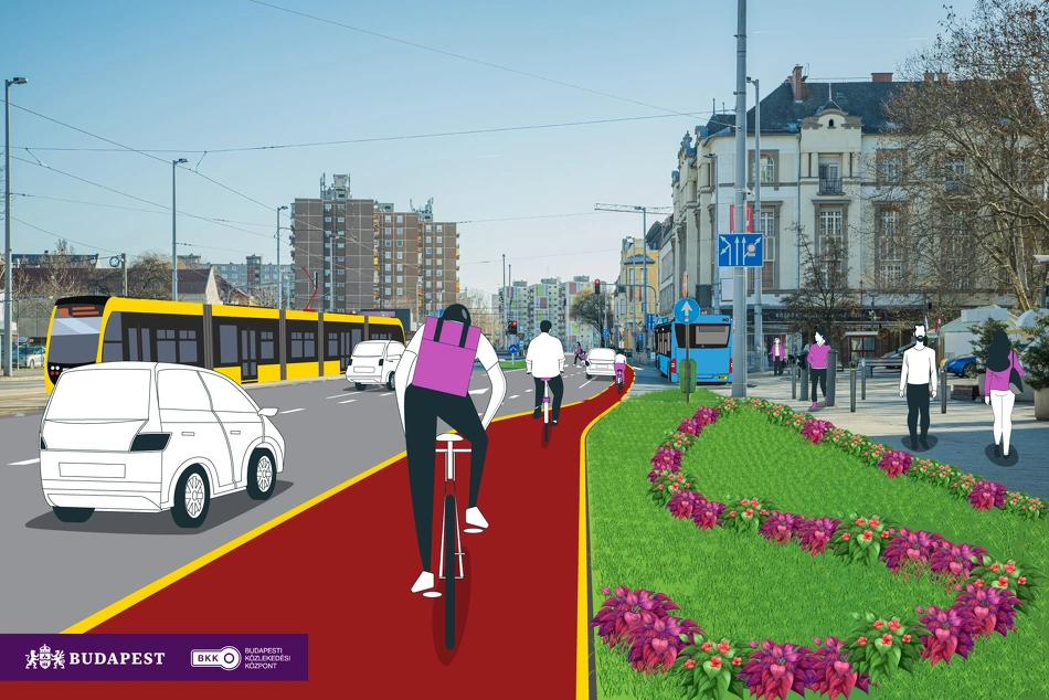 IV., Pozsonyi út, István utca látványterv