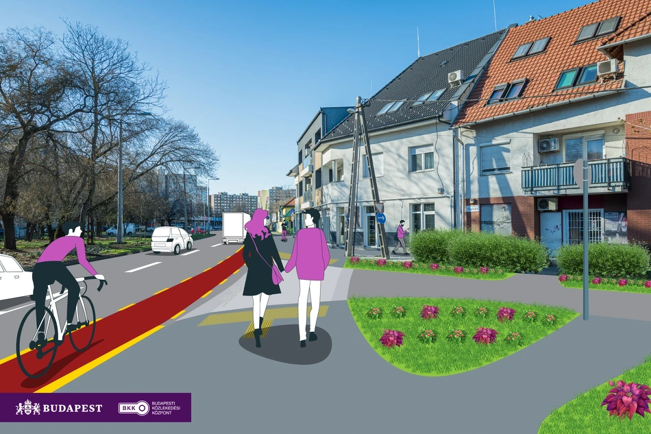 Az újpesti István út, Pozsonyi utca látványterve