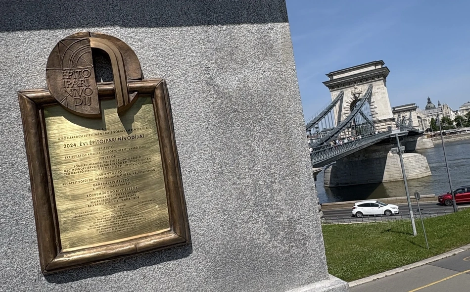 Építőipari Nívódíj, emléktábla.