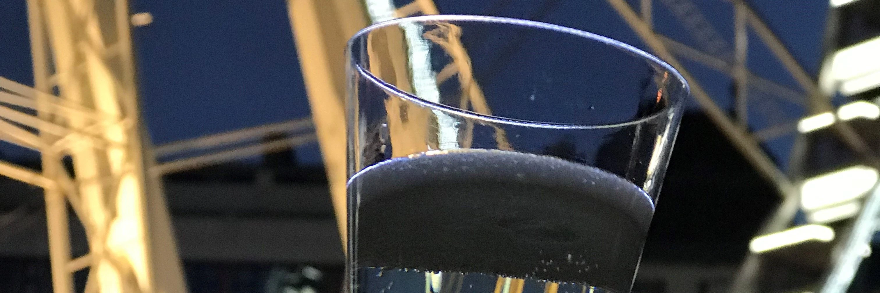 Ferris wheel of budapest with champagne