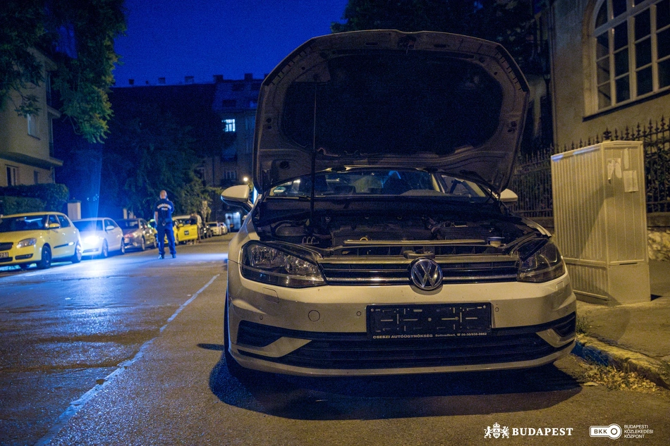 Fővárosi taxiellenőrzés.