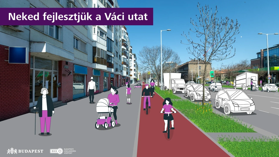 Váci úti látványterv.