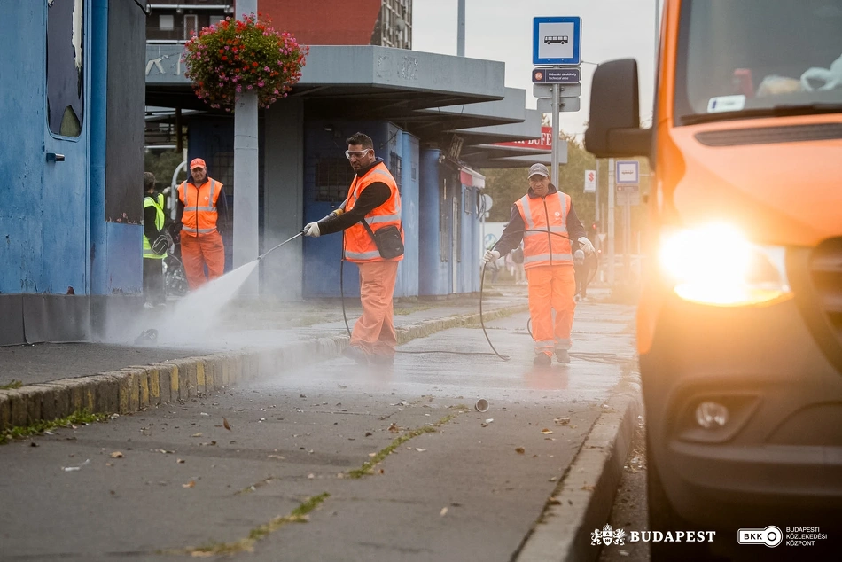 Köztisztasági akció Kőbányán.