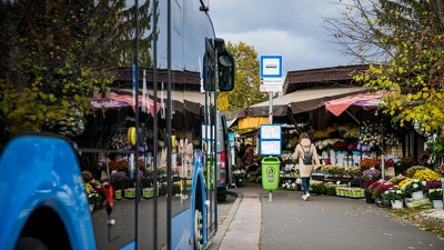 A járatsűrítések mellett minden ajtó használható lesz felszállásra a temetők közelében lévő buszmegállókban mindenszentek és halottak napja időszakában