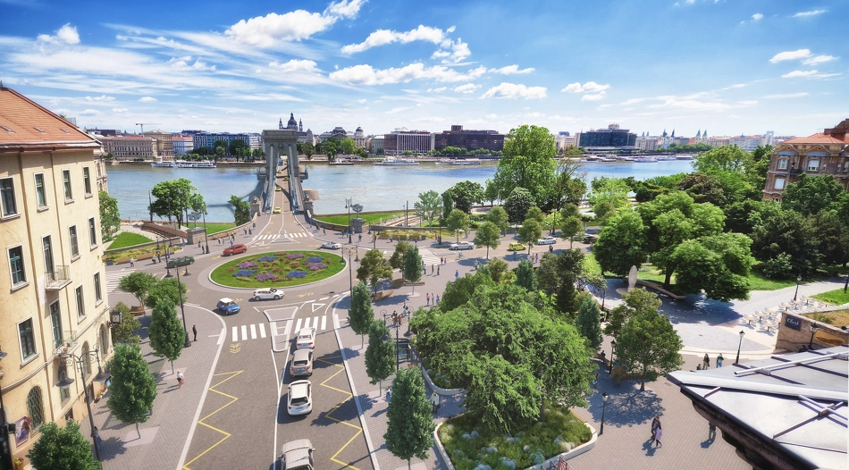 Clark Ádám tér látványterv