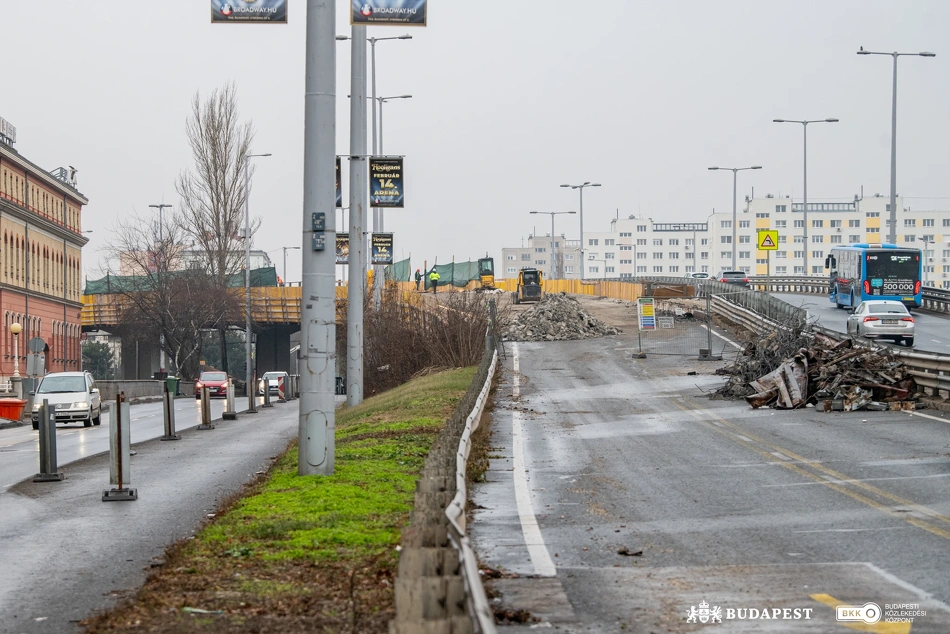 Flórián téri felüljárók felújítása.