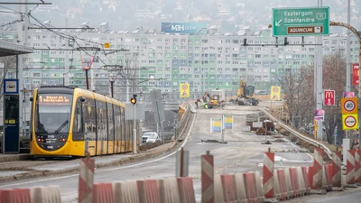 Flórián téri munkák: a tél sem jelent akadályt
