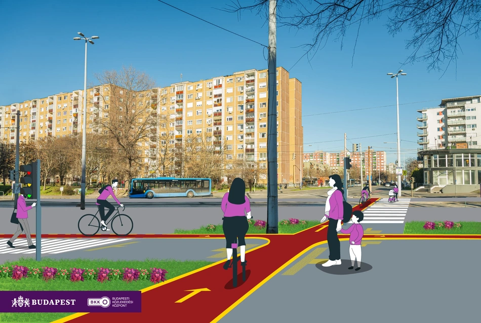 Az újpesti beruházás látványterve.