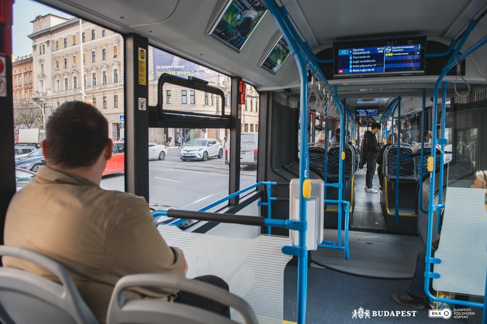 BYD elektromos busz utastere