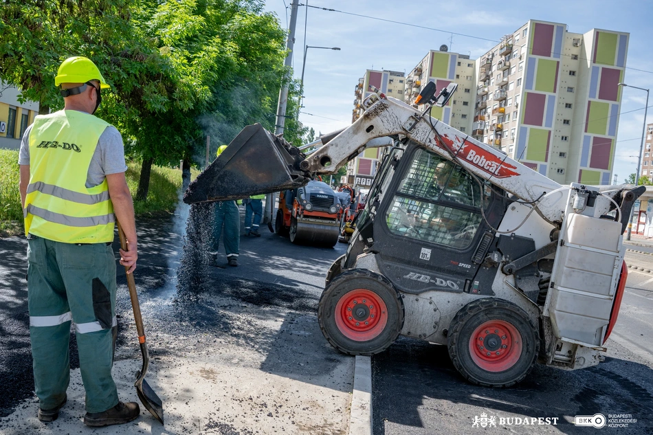Munkavégzés Újpesten.