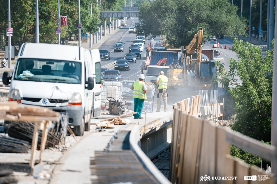 Flórián téri felüljáró felújítása.