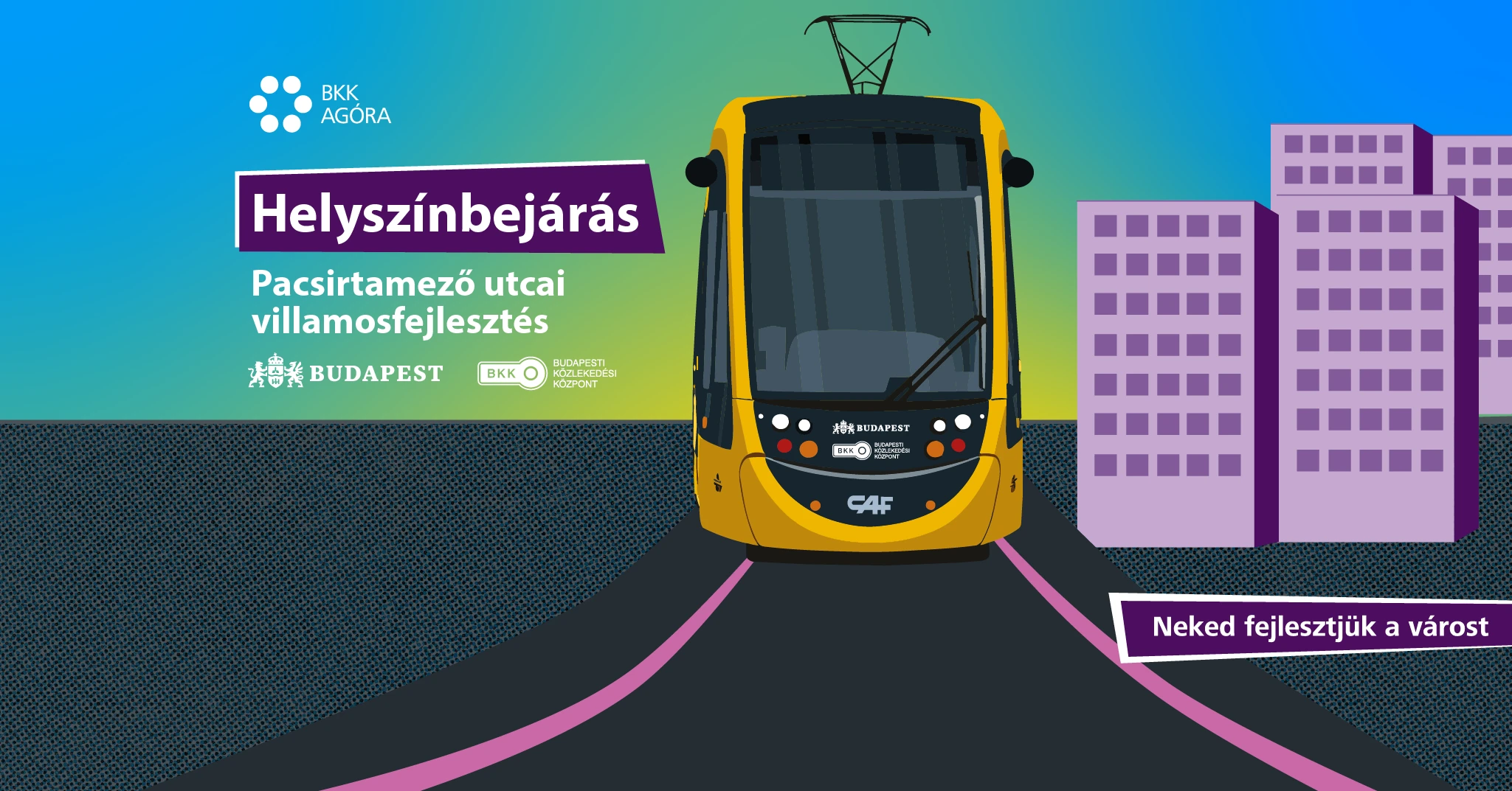Pacsirtamező helyszínbejárásra figyelemfelhívó kreatív