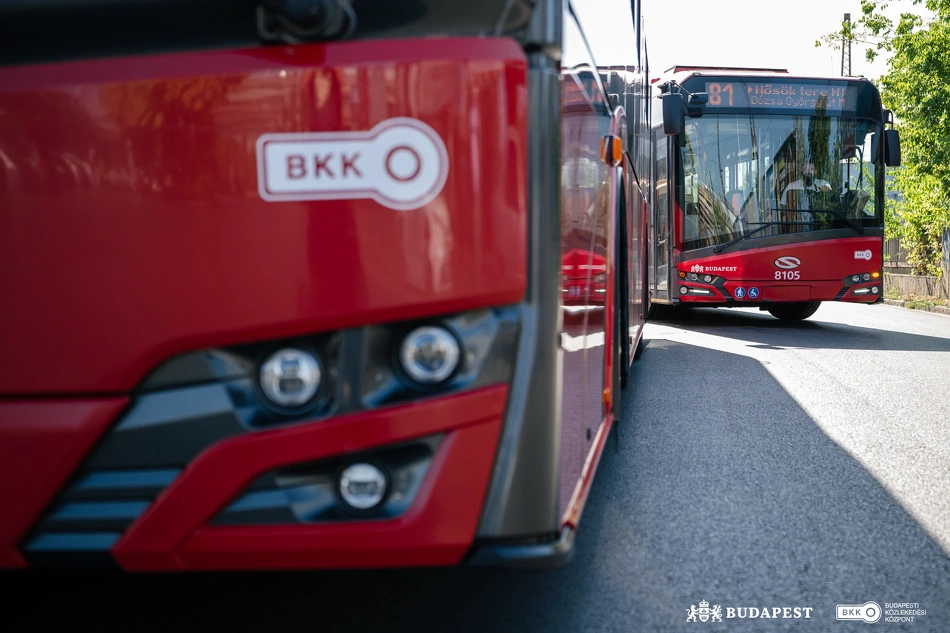 Trolibuszok Budapesten.
