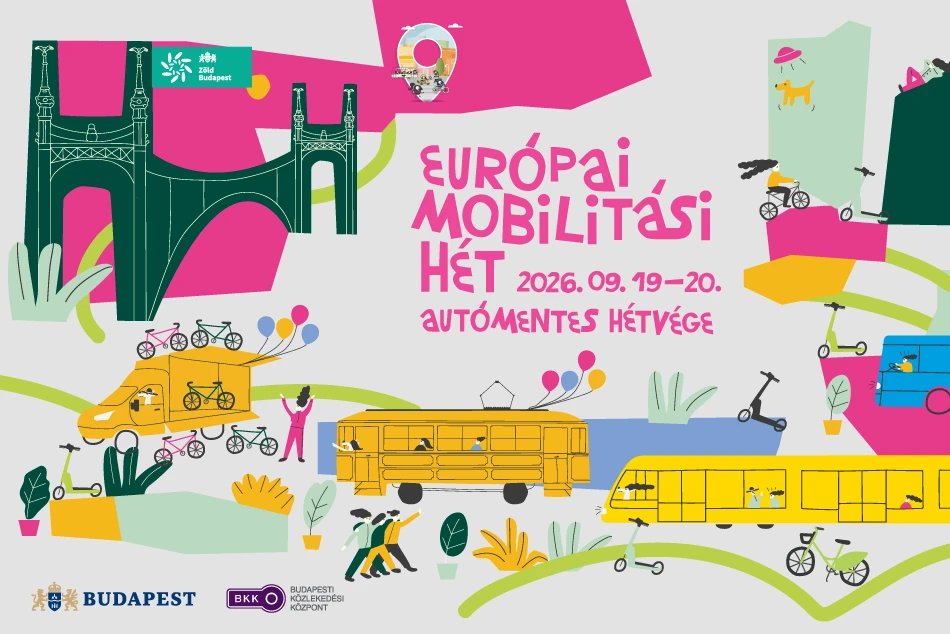 Illusztráció az Európai Mobilitási Hét Autómentes Hétvége programjához