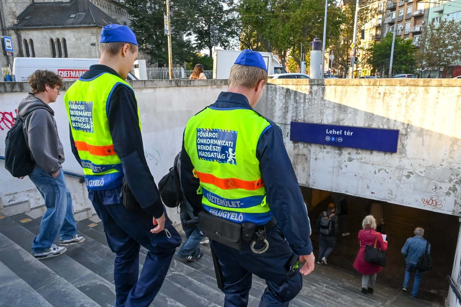 Köztisztasági és közrendvédelmi akció a Lehel téren